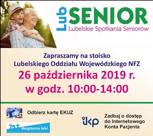 Plakat lub senior lubelskie spotkania seniorów