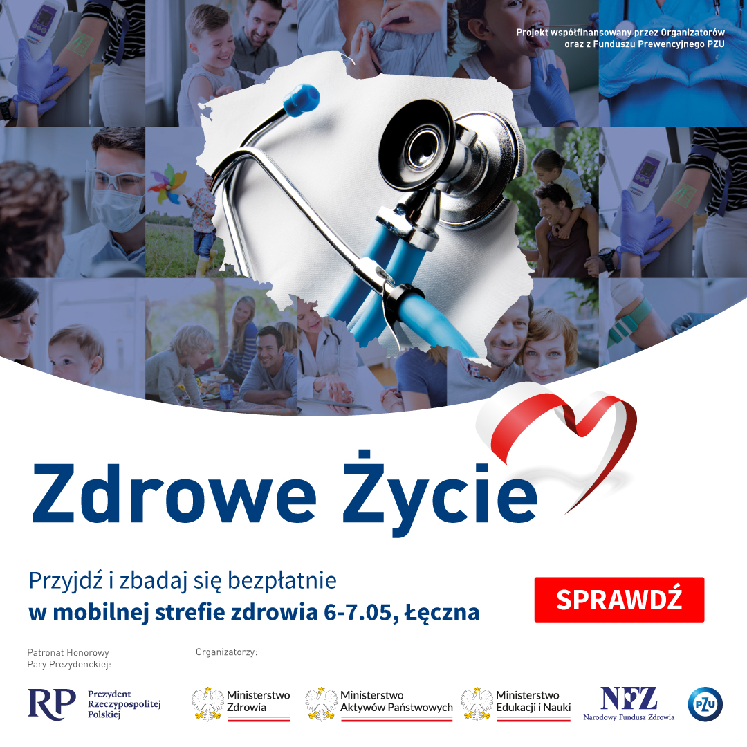plakat programu Zdrowe Życie