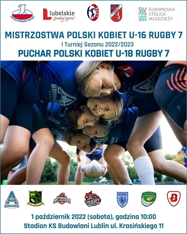 Plakat mistrzostwa polski kobiet w rugby 
