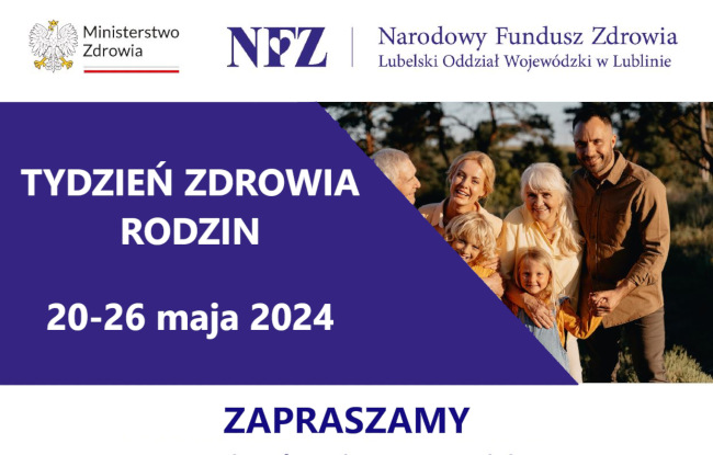 Infografika: Tydzień zdrowia rodzin, 20-26 maja