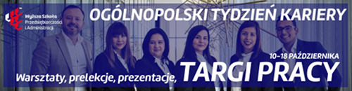 Plakat ogólnopolski tydzień kariery, targi pracy